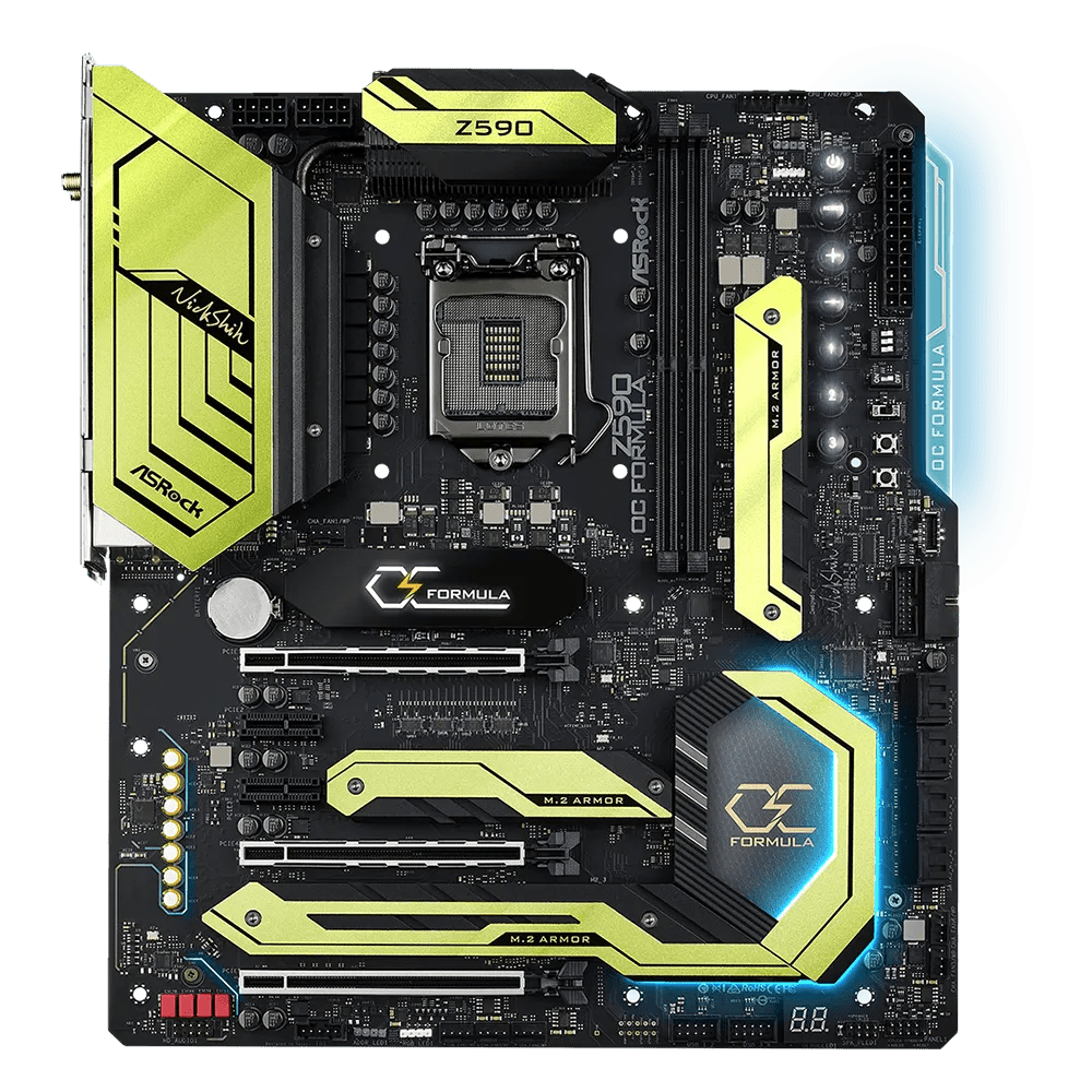 ASRock Z590 OC Formula Intel 500 Series ATX Motherboard | 90 - MXBFS0 - A0UAYZ | - Vektra Computers LLC ASRock Z590 OC Formula Intel 500 Series ATX Motherboard | 90 - MXBFS0 - A0UAYZ | - Vektra Computers LLC